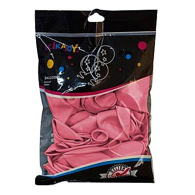 Kikajoy 12 İnç Pastel Pembe Balon 50 Adet Parti Süsleme Balonu - 1