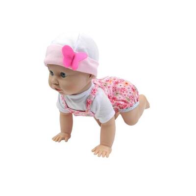 Kıkırdayan ve Emekleyen Sevimli Oyuncak Bebek 40 Cm - 4