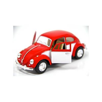 Kinsmart 1967 Volkswagen Classical Beetle 1:32 Metal Çek Bırak Araba - 3