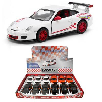 Kinsmart 2010 Porsche 911 GTR RS 1:36 Metal Çek Bırak Araba - 1