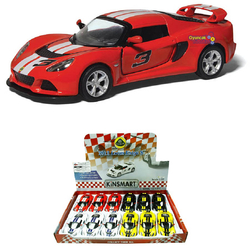 Kinsmart 2012 Lotus Exige S 1:32 Oyuncak Metal Çek Bırak Araba Çizgili - Kinsmart
