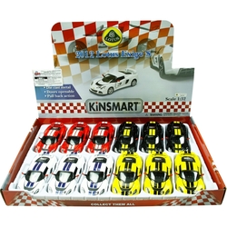 Kinsmart 2012 Lotus Exige S 1:32 Oyuncak Metal Çek Bırak Araba Çizgili - 2