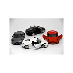 Kinsmart 2013 Alfa Romeo 4C 1:32 Metal Çek Bırak Araba - 2