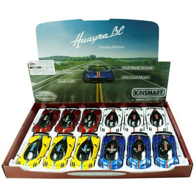 Kinsmart 2016 Pagani Huayra Bc 1:38 Metal Çek Bırak Araba KT5400DF - 2