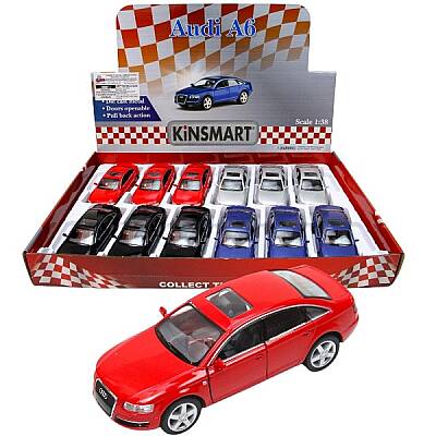 Kinsmart Audi A6 Metal Çek Bırak Araba KT5303D - 1