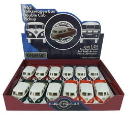 Kinsmart Çek Bırak 1963 Volkswagen Bus Double Cab Pickup - 2