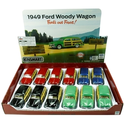 Kinsmart Çek Bırak Araba 1949 Ford Woody Wagon KT5402D - 2