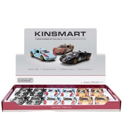 Kinsmart Çek Bırak Araba 1966 Ford GT40 MKII (Desenli) - Kinsmart