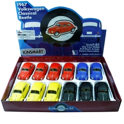 Kinsmart Çek Bırak Araba 1967 Volkswagen Classical Beetle (Mat Renkli) - Kinsmart