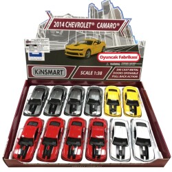 Kinsmart Çek Bırak Araba 2014 Chevrolet Camaro (Şeritli) - Kinsmart
