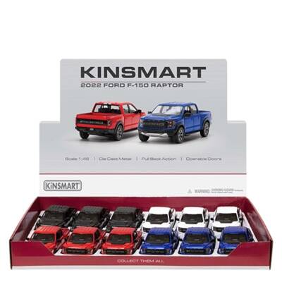 Kinsmart Çek Bırak Araba 2022 Ford F-150 Raptor - 1