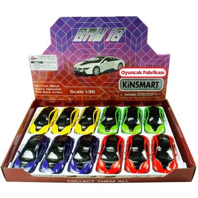 Kinsmart Çek Bırak Araba BMW İ8 - 1