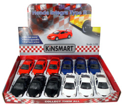 Kinsmart Çek Bırak Araba Honda Integra Type-R 1:34 Metal - Kinsmart