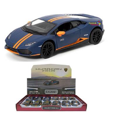 Kinsmart Çek Bırak Araba Lamborghini Huracan LP610-4 Avio - 1