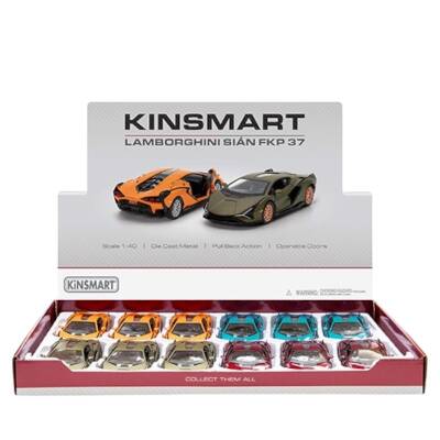 Kinsmart Çek Bırak Araba Lamborghini Sian FKP 37 - 1