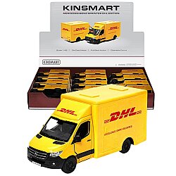 Kinsmart Çek Bırak Mercedes-Benz Sprinter DHL Edition 1:48 Metal Model Araç Die Cast Oyuncak - Kinsmart