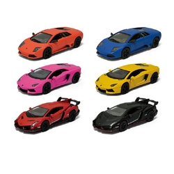 Kinsmart Lamborghini Aventador LP700-4 1:38 Metal Çek Bırak Araba - 4