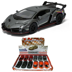 Kinsmart Lamborghini Veneno 1:38 Metal Çek Bırak Araba - 1