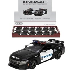 Kinsmart Metal Çek Bırak 2024 Ford Mustang Dark Horse (Police) - Kinsmart