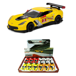 Kinsmart Metal Çek Bırak Araba 2016 Corvette C7.R Race Car 1:36 - Kinsmart