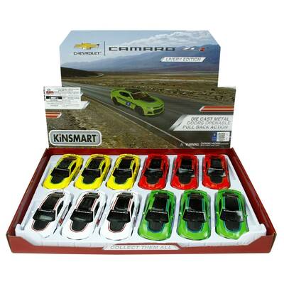 Kinsmart Metal Çek Bırak Araba 2017 Chevrolet Camaro ZL1 (Modifiyeli)KT5399DF - 2