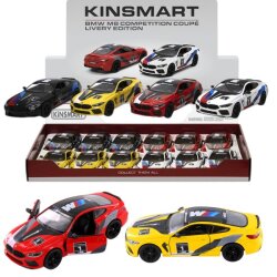 Kinsmart Metal Çek Bırak Araba Bmw M8 Competition Coupe Livery Edition - Kinsmart