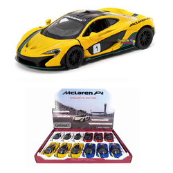 Kinsmart Metal Çek Bırak Araba Mc Laren P1 (Modifiyeli)Şeritli - Kinsmart