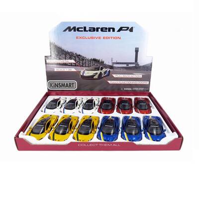Kinsmart Metal Çek Bırak Araba Mc Laren P1 (Modifiyeli)Şeritli - 2