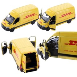 Kinsmart Metal Çek Bırak Mercedes-Benz Sprinter DHL Teslimat Kamyoneti - Kinsmart