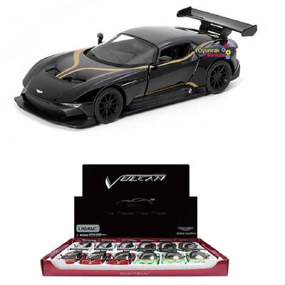 Kinsmart Metal Çekbırak Araba Aston Martin Vulcan (Desenli) - 1