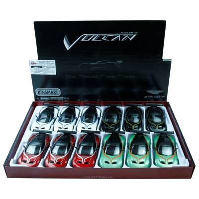 Kinsmart Metal Çekbırak Araba Aston Martin Vulcan (Desenli) - 2