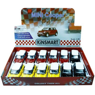 Kinsmart Mini Cooper 1:28 Metal Çek Bırak Araba - 2