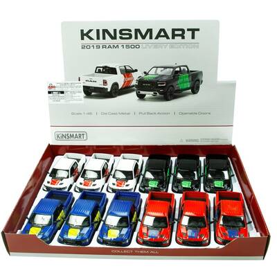 Kinsmart Oyuncak Metal Çek Bırak Araba 2019 Dodge Ram Rebel 1500 W - 2