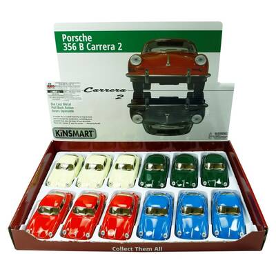 Kinsmart Oyuncak Metal Çek Bırak Araba Porsche 356 B Carrera 2 KT5398D - 2