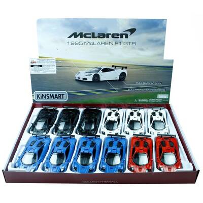Kinsmart Oyuncak Metal Çekbırak 1995 Mclaren F1 Gtr - 2