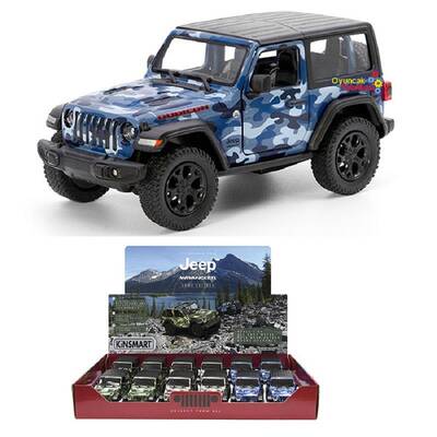 Kinsmart Oyuncak Metal Çekbırak 2018 Jeep Wrangler Camo (Hard Top) - 1