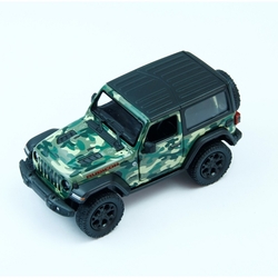 Kinsmart Oyuncak Metal Çekbırak 2018 Jeep Wrangler Camo (Hard Top) - 2