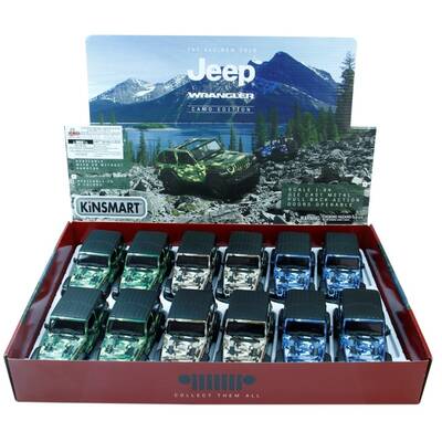 Kinsmart Oyuncak Metal Çekbırak 2018 Jeep Wrangler Camo (Hard Top) - 3