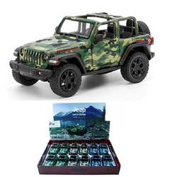 Kinsmart Oyuncak Metal Çekbırak 2018 Jeep Wrangler Camo (Open Top) - Kinsmart