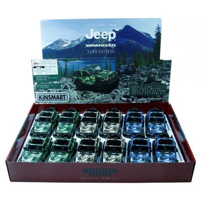 Kinsmart Oyuncak Metal Çekbırak 2018 Jeep Wrangler Camo (Open Top) - 3