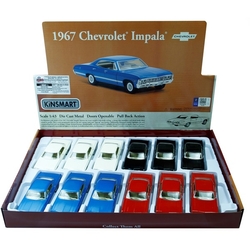 Kinsmart Oyuncak Metal Çekbırak Araba 1967 Chevrolet İmpala - 2