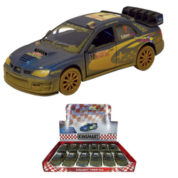 Kinsmart Subaru Impreza VRC 2007 1:36 Metal Çek Bırak Araba Çamurlu - Kinsmart