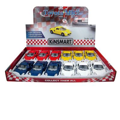 Kinsmart Toyota MR2 1:32 Metal Çek Bırak Araba - 2