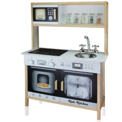 Kitchen Oyuncak Ahşap Mutfak Seti Ocak Özel Led - Okutan Hobi