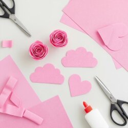Krapon Kağıdı 10'lu 50x200-Açık Pembe - Kika