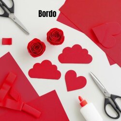 Krapon Kağıdı 10'lu 50x200-Bordo - Kika