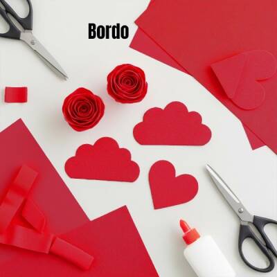 Krapon Kağıdı 10'lu 50x200-Bordo - 1