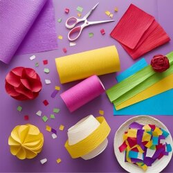 Krapon Kağıdı 10lu 50x200-Karışık Renk - Kika