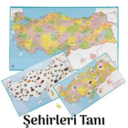 Kültür Mirası Türkiye Siyasi Haritası Frame Puzzle - Utku