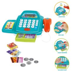 Kutulu Işıklı Sesli Yazar Kasa-Market Kasası - 4